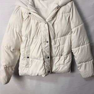 32 Degrees Women's Off-White Puffer Jacket